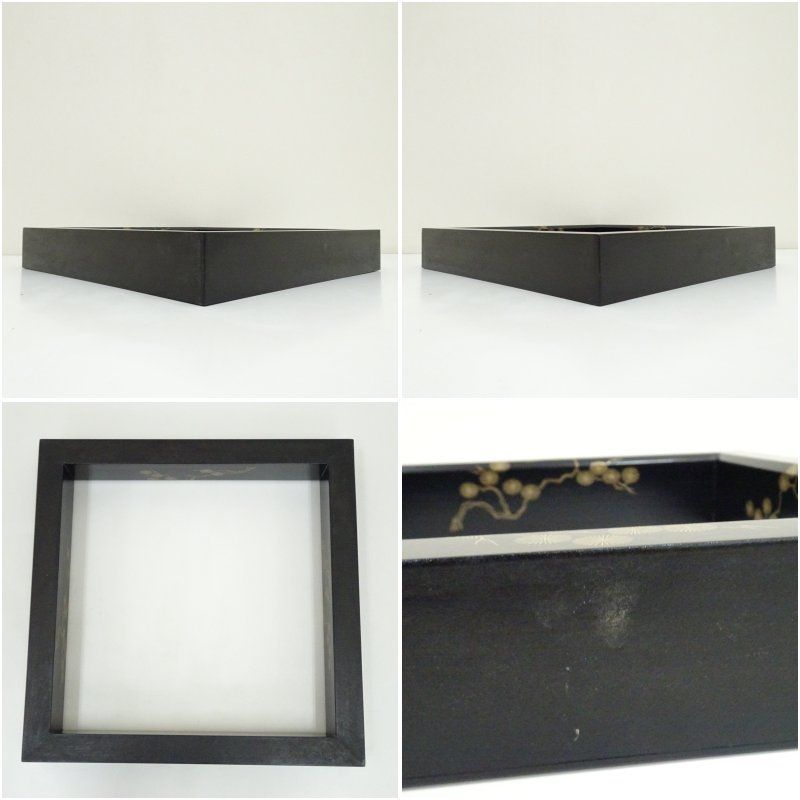茶道具　塗師　岡本陽斎造　根来塗　炉縁　共箱　C　7873C 茶道具 塗師 岡本陽斎造 根来塗 炉縁 共箱 C 7873C - メルカリ