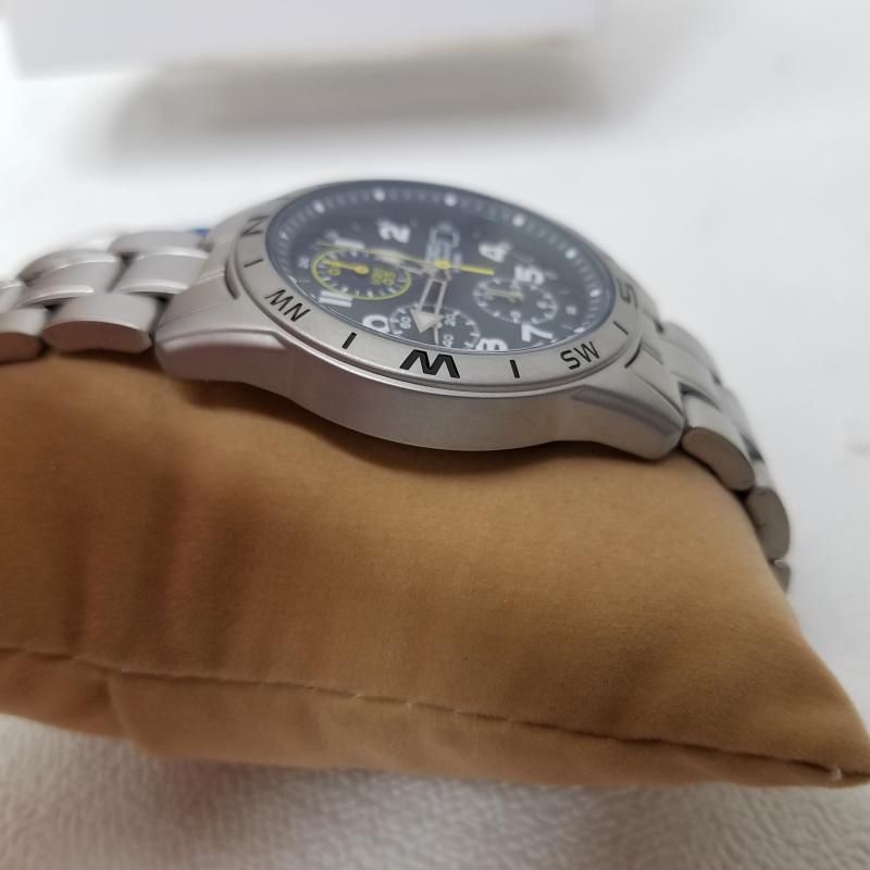 SEIKO SND379P 海外モデル クロノグラフ クオーツ 腕時計 箱タグ