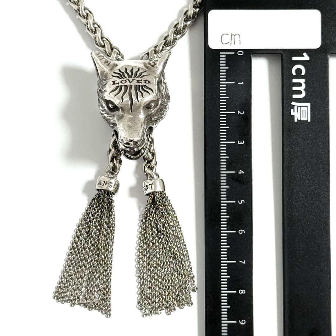 【希少】グッチ ウルフ　アンガーフォレスト　ペンダント　ネックレス　ポロタイ 希少】グッチ ウルフ アンガーフォレスト ペンダント ネックレス