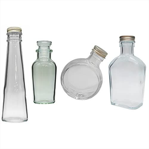150ml 4種類 横浜ハーバリウム弐番店 ハーバリウム 瓶 お試し セット キャップ付き ハーバリウムの作り方 ガイド付属 (150ml 4種類)