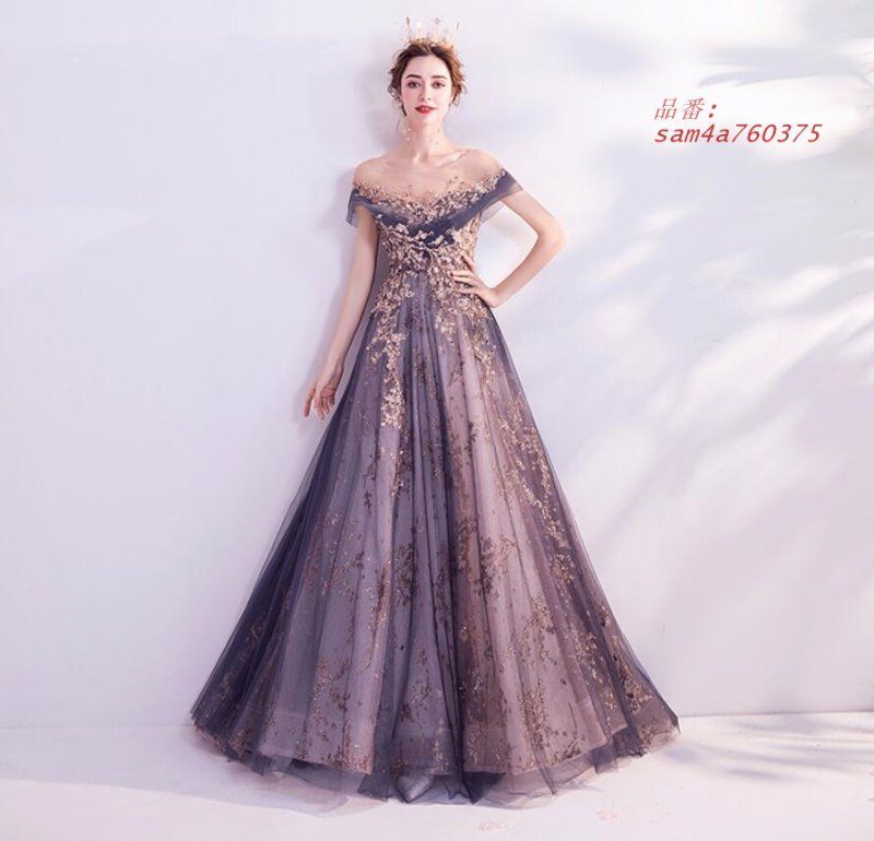 ロングドレス 演奏会用 パーティードレス 結婚式 ドレス ステージドレス ピアノ 成人式 マキシ丈 大きいサイズ 20代30代40代 コー合唱衣装 発表会 am4a760375