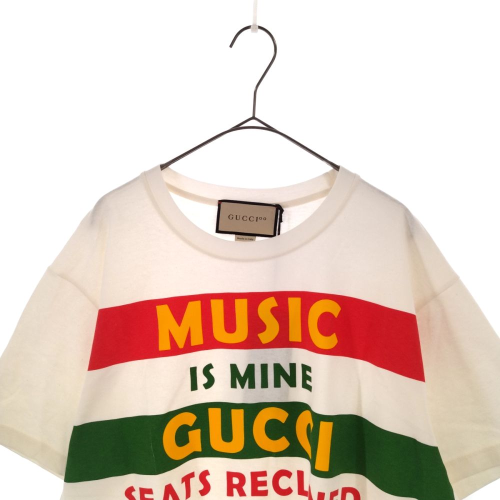 GUCCI (グッチ) Music Is Mine Front Logo Tee ミュージックイズマイン