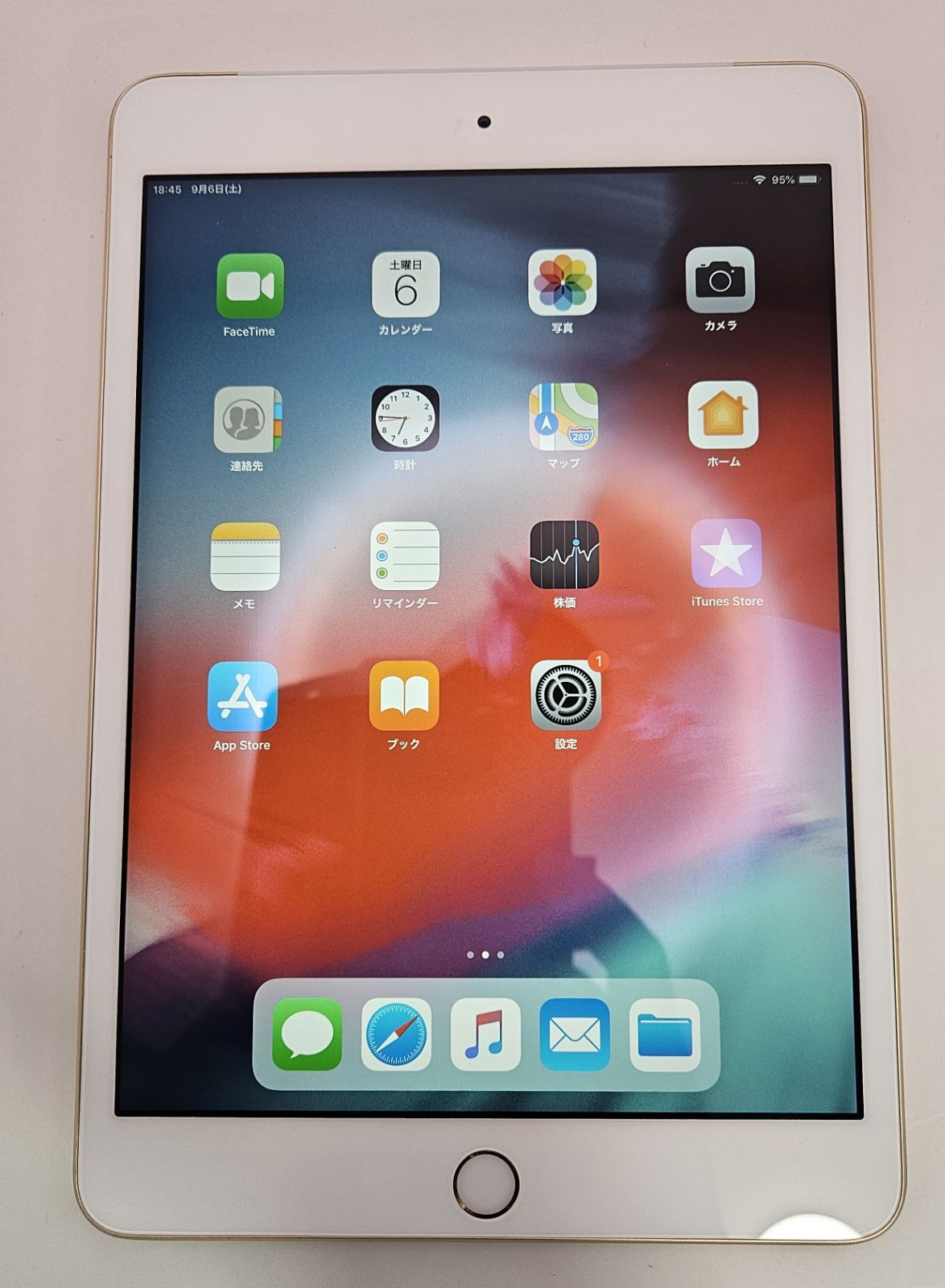 美品】iPad mini3 Wi-Fi+Cellular (A1600) 64GB Gold【送料無料