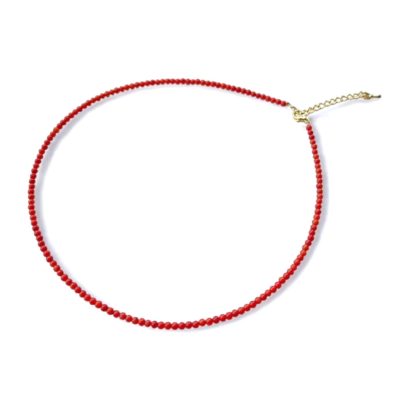 極上 天然珊瑚 3連ネックレス 菊地珊瑚