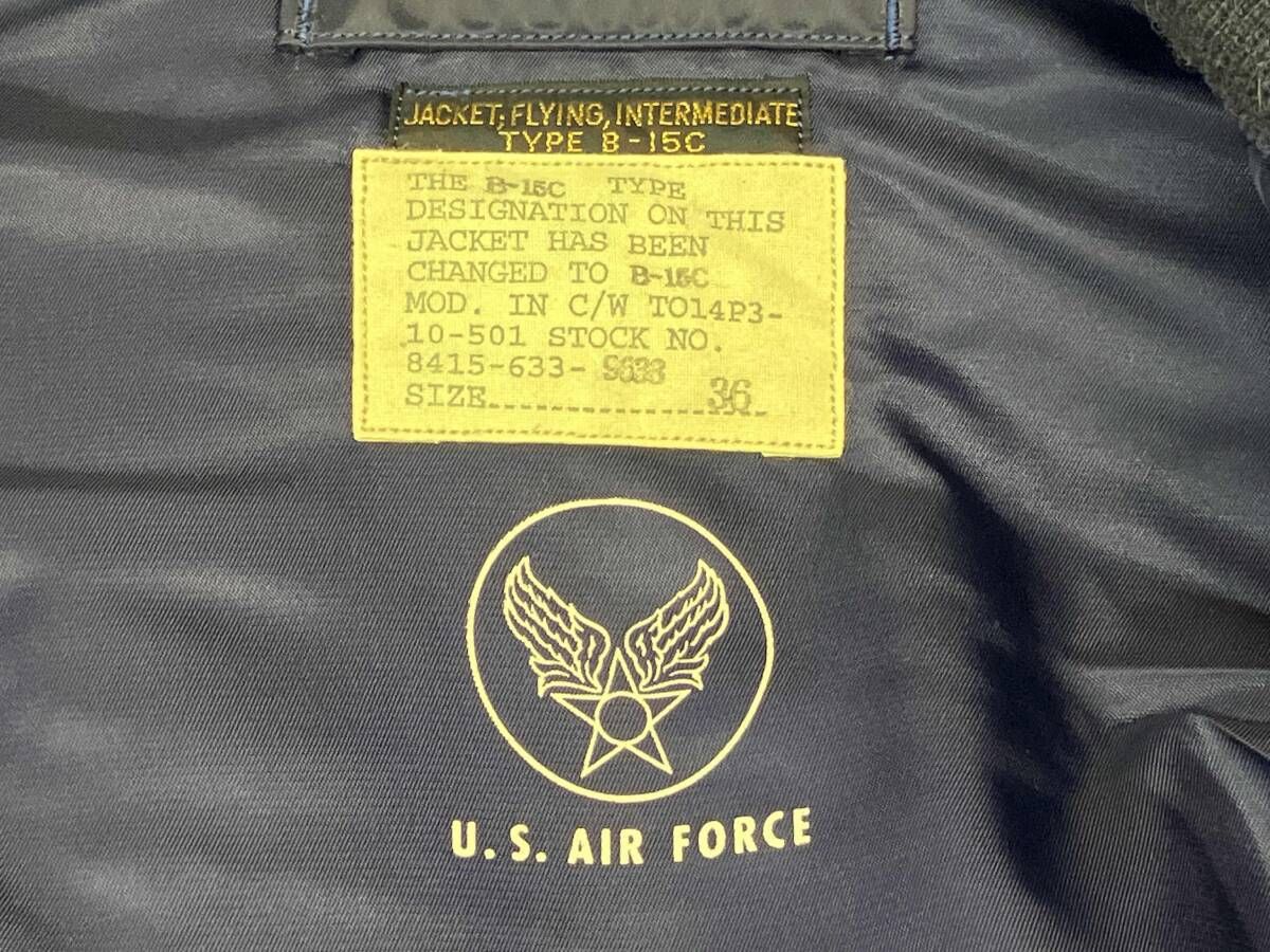 BUZZ RICKSON’S バズリクソンズ BR11315 U.S.AIR FORCE MA-1 フライトジャケット サイズ 36 ネイビー KANDAIZUMI_COM