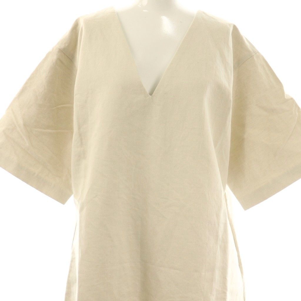 セルリ CELERI DRESS コットンリネンショートスリーブワンピース
