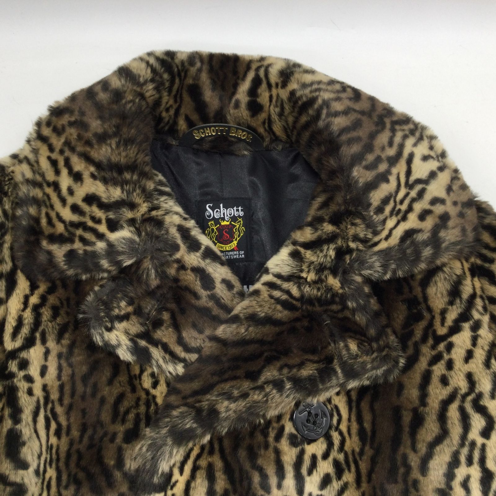 廃盤モデル！【定価￥41900】ショット3182016シングルファーピーコート 超人気！廃盤！【定価￥41900】ショット3182016シングルファー