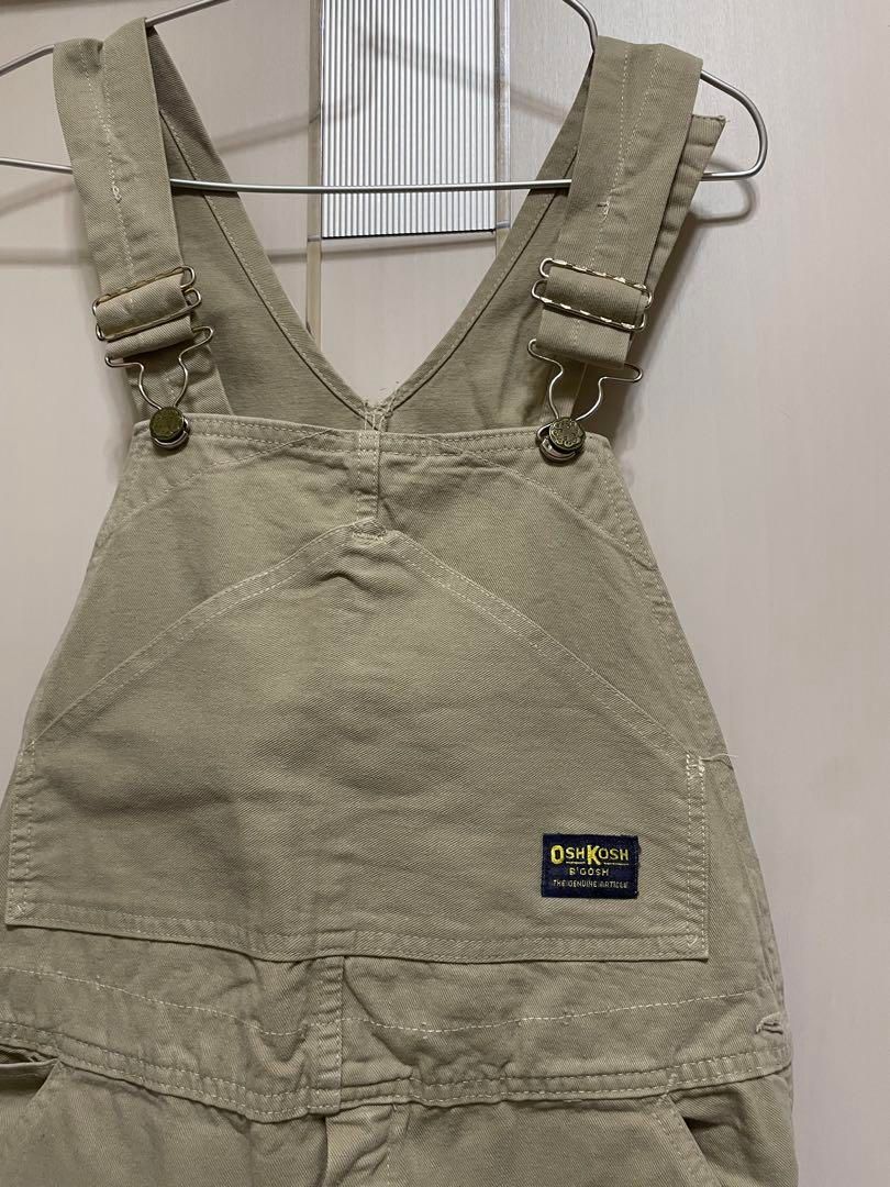 OshKosh　オーバーオール　MADE IN U.S.A　ベージュ OshKosh ベージュ オーバーオール - メルカリ