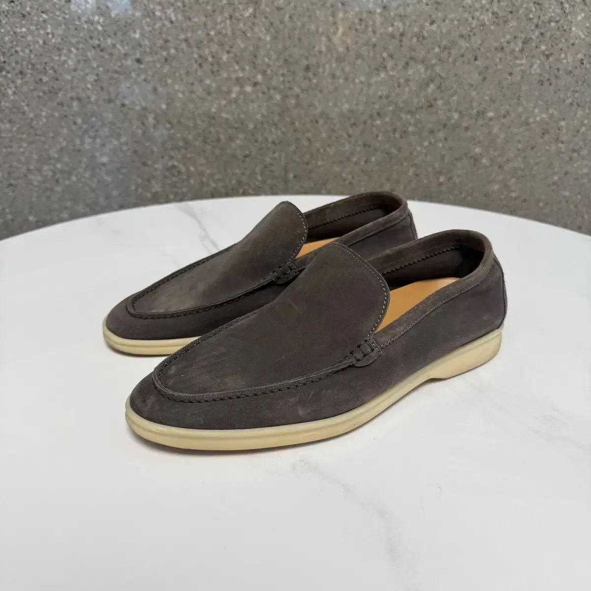 39 5 サイズ Loro Piana ロロ ピアーナ サマーウォーク ブラウン ローファー 靴