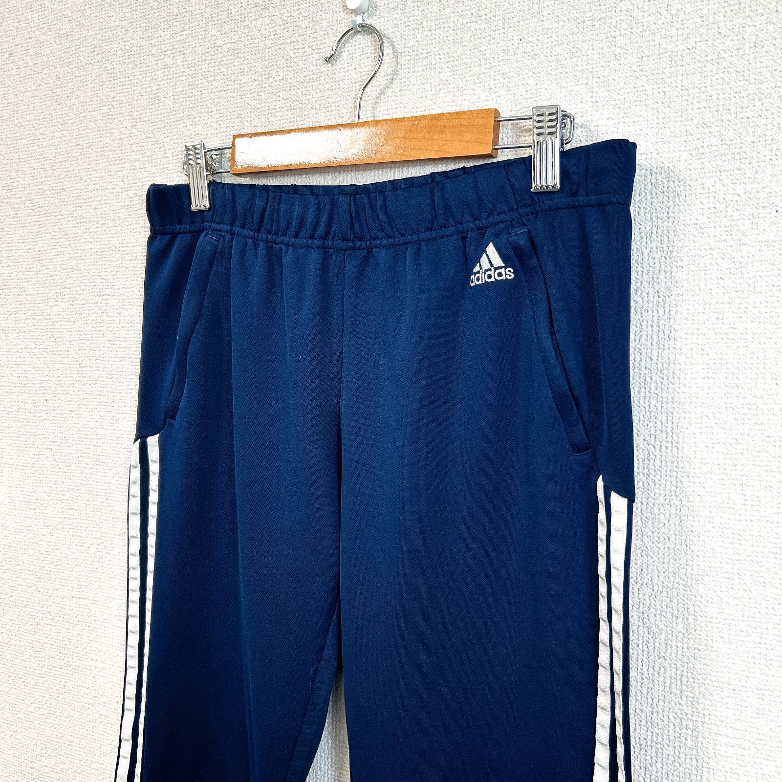 00s ａｄｉｄａｓ アディダス トラックパンツ 3ライン ジャージパンツ 紺 adidas トラックパンツ ジャージ 3ライン ネイビー 紺色 S