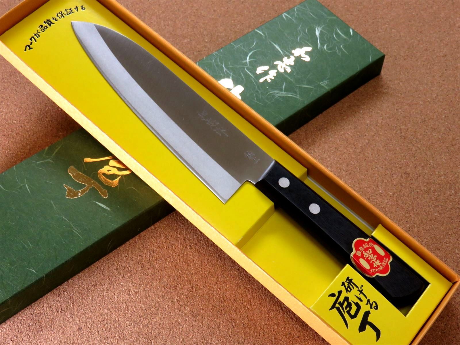 包丁 三徳包丁 17cm (170mm) 関の刃物 鋼割込 白紙2号 炭素鋼ハガネ 