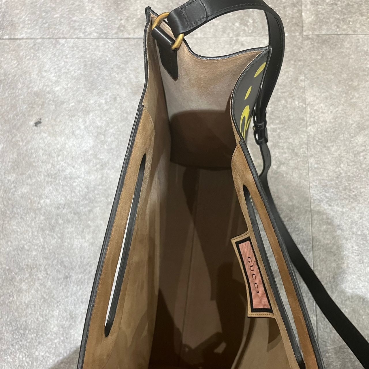 GUCCI GHOST グッチ ゴースト REAL 2WAY レザー トート ショルダー 