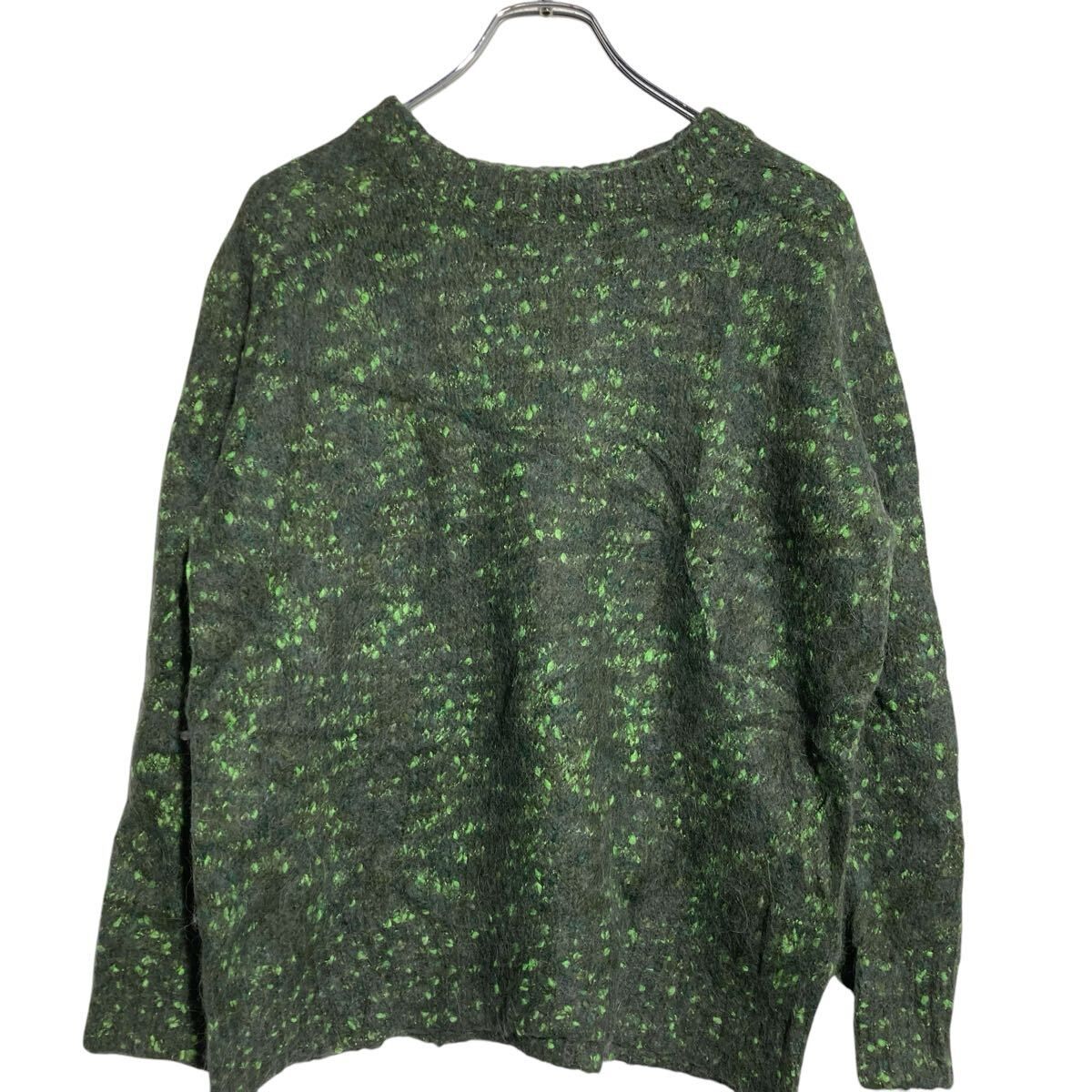 SAMSOE SAMSOE アクリル混紡 ニット セーター レディース M オリーブ グリーン ミックスニット 古着卸 アメリカ仕入  a702-5920 - メルカリ