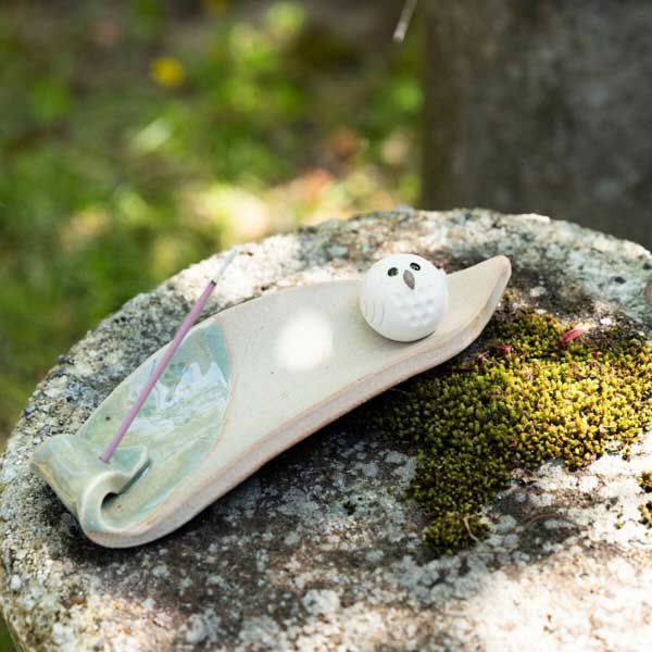 3個セット ふくろう香立て