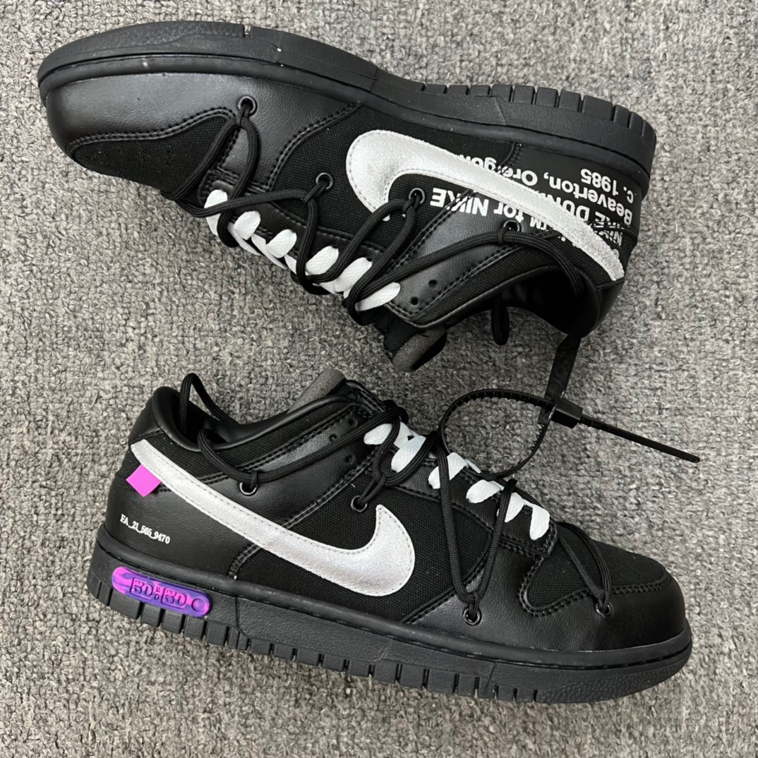 新品未使用　OFF-WHITE × NIKE DUNK LOW 1 OF 50 "BLACK 50"　DM1602-001　オフホワイト × ナイキ ダンク ロー 1 OF 50 "ブラック 50"