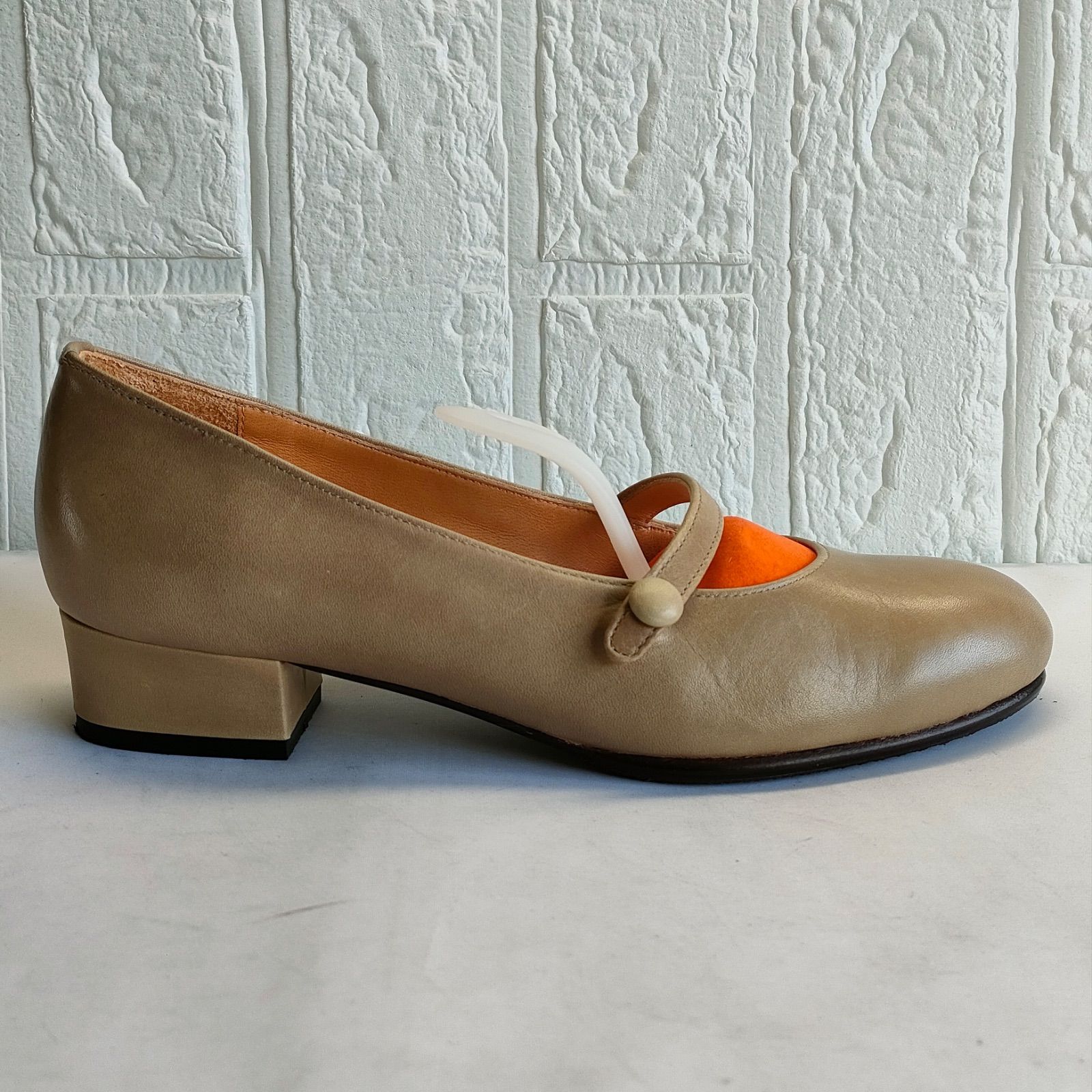 Garen|ガーレン|パンプス|ストラップパンプス|レザーパンプス|ベージュ|23~23.5cm