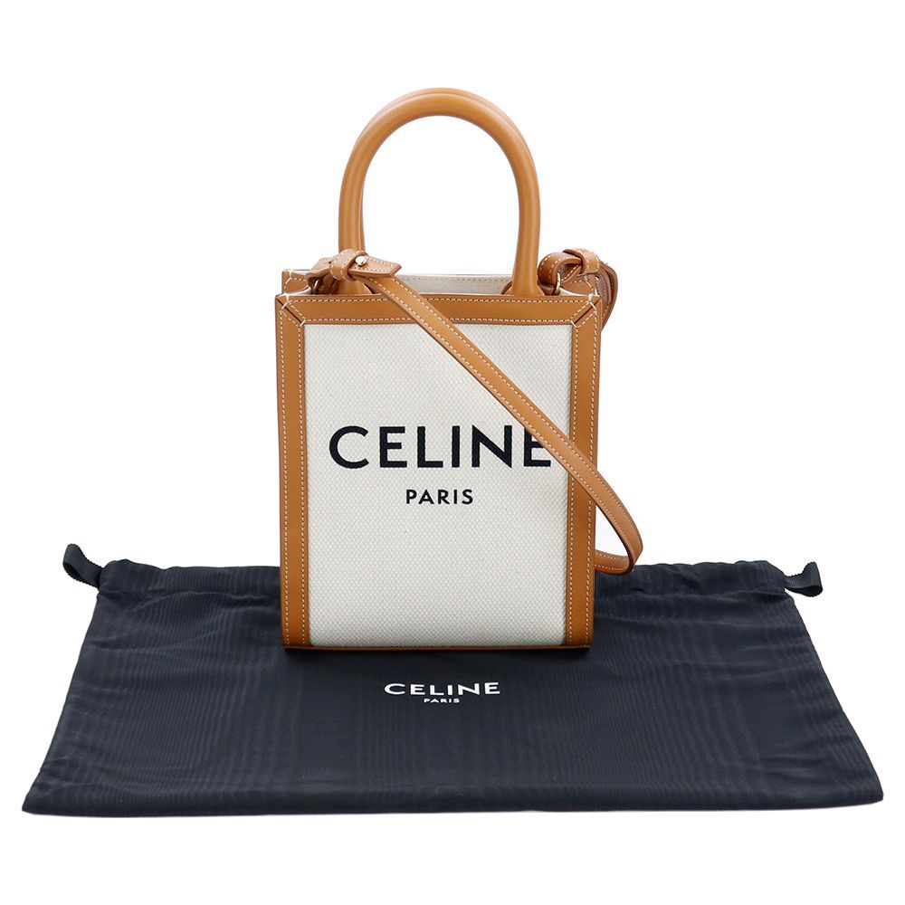【逸品】CELINE セリーヌ クMINI CABAS ミニ カバ CELINE】MINI CABAS ANAIS CUIR TRIOMPHE ミニ カバ アナイス