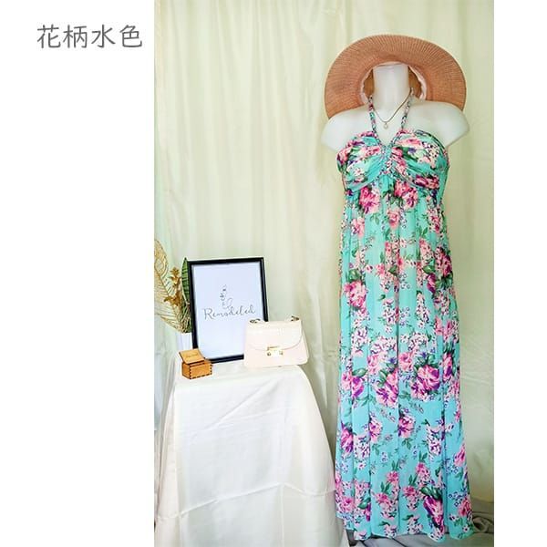 レディース服 マキシワンピース 夏 花柄 ロングワンピース リゾート