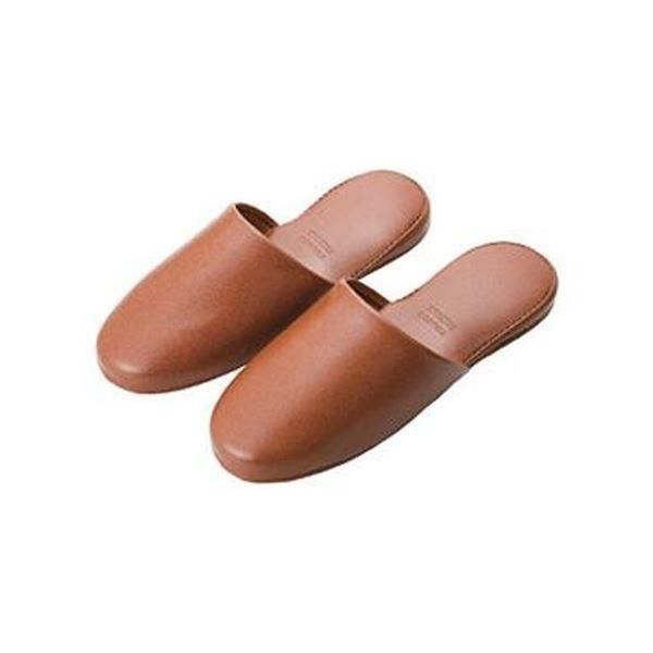 まとめ TRUSCOかぶりプラットスリッパブラウン V-2002BR 1足〔×20セット〕