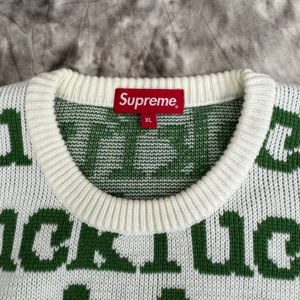 22ss Supreme Fuck Sweater ニット セーター XL SS22 Supreme Fuck