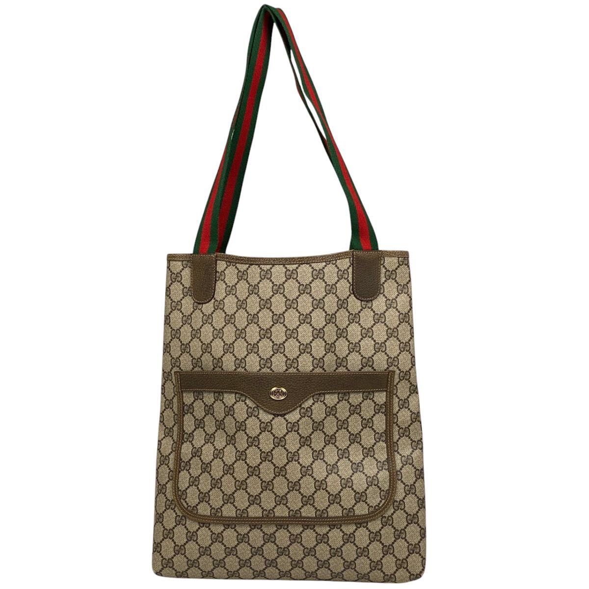 グッチ GUCCI GG柄 トートバッグ ショルダーバッグ グッチ シェリーライン ウェブ 3902003 トートバッグ コーティングキャンバス ベージュ ブラウン レディース