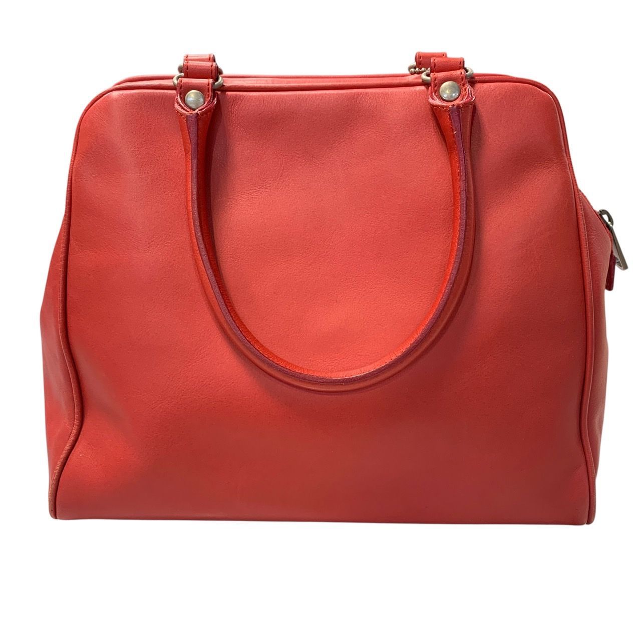 ♪2916 MARC JACOBS マークジェイコブス 赤 ハンドバッグ 中古