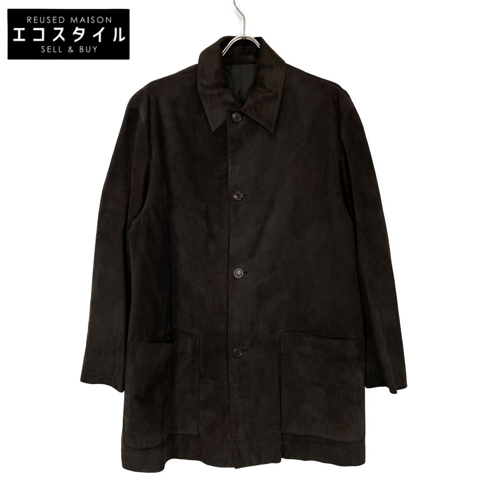 Dunhill ダンヒル ﾌﾞﾗｳﾝ ﾚｲﾝﾃﾞｨｱ ﾄﾅｶｲﾚｻﾞｰ ｽﾃﾝｶﾗｰｺｰﾄ 52