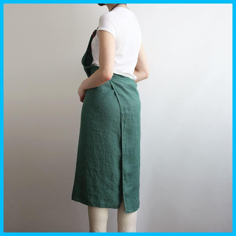 人気商品 フルエプロン エプロン リネン Lina マノン Manon e レディース メンズ Lino キッチン 無地 麻 リーノエリーナ シンプル ロング おしゃれ