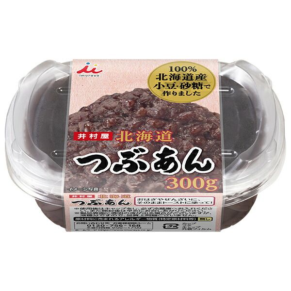 井村屋 北海道つぶあん 300g×12個入× 2ケース ｜ あんこ お菓子 和菓子 製菓材料