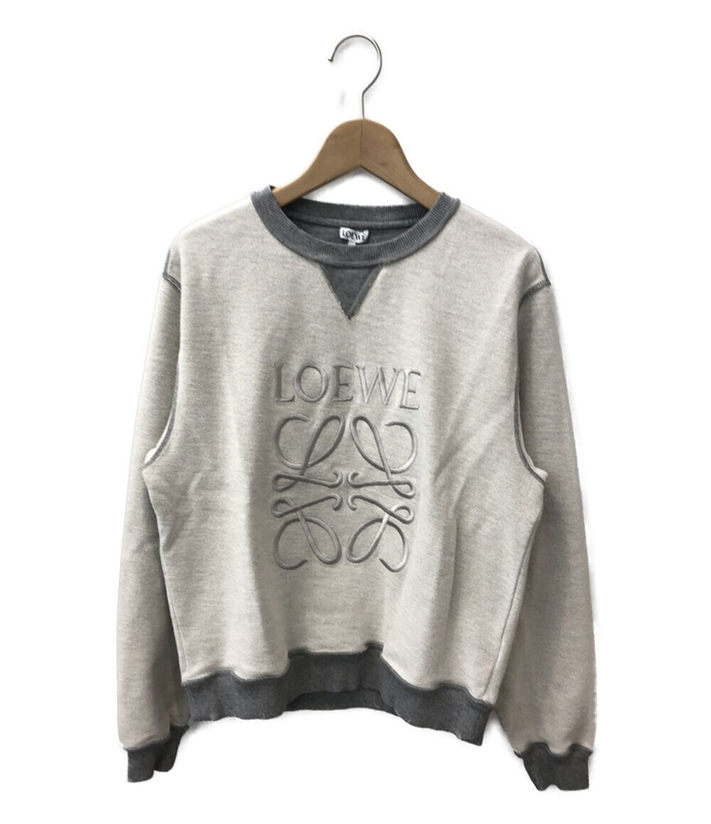 ロエベ LOEWE トレーナー トップス アイボリー レイヤードシャツヘム 