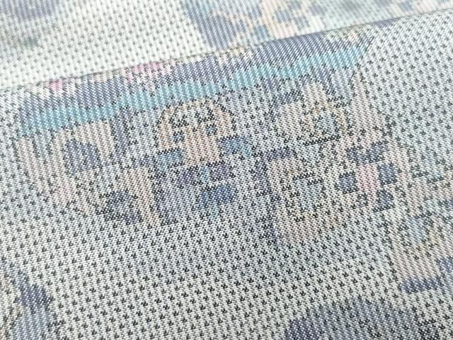 平和屋着物○本場大島紬 白大島 時代祭の夜 正絹 逸品 CAAS8594vf