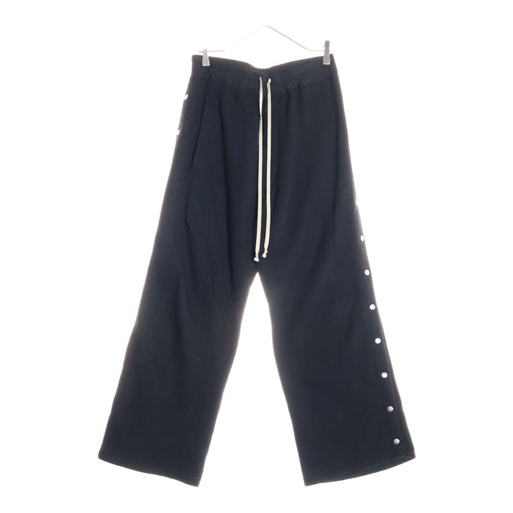 DRKSHDW ダークシャドウ 24SS SWEAT PUSHER PANTS サイドスタッズボタン スウェットプッシャーパンツ ブラック DU01D1393-F