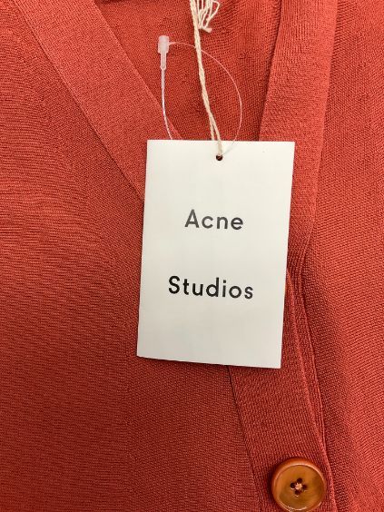 未使用 Acne Studios　アクネステュディオス S オレンジ ウールドルマンスリーブカーディガン お値引き交渉大歓迎】未使用 Acne Studios アクネステュディオス