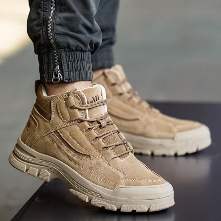 ワークブーツ 即 OK ハイカットスニーカー 防寒 厚底 スニーカー カジュアルシューズ 送料無料 暖 秋冬 ブーツ 暖かい 送料無料 レースアープ 防寒靴 作業靴 スノーシューズ 冬靴 zhangban509