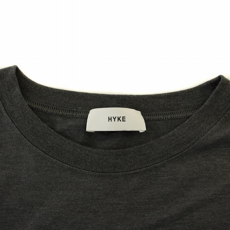 HYKE - THREE HYKE 限定Tシャツ　グレー　新品 HYKE（ハイク）の「＜HYKE（ハイク）＞BIG FIT Tシャツ