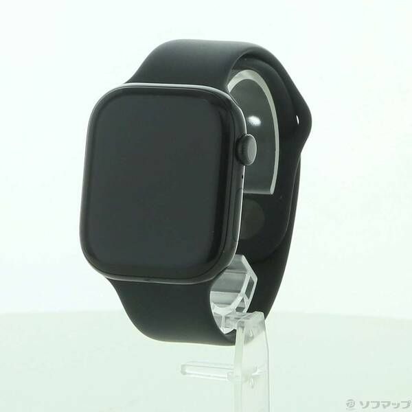 〔 〕Apple Watch Series 10 GPS 46mm ジェットブラックアルミニウムケース ブラックスポーツバンド 258