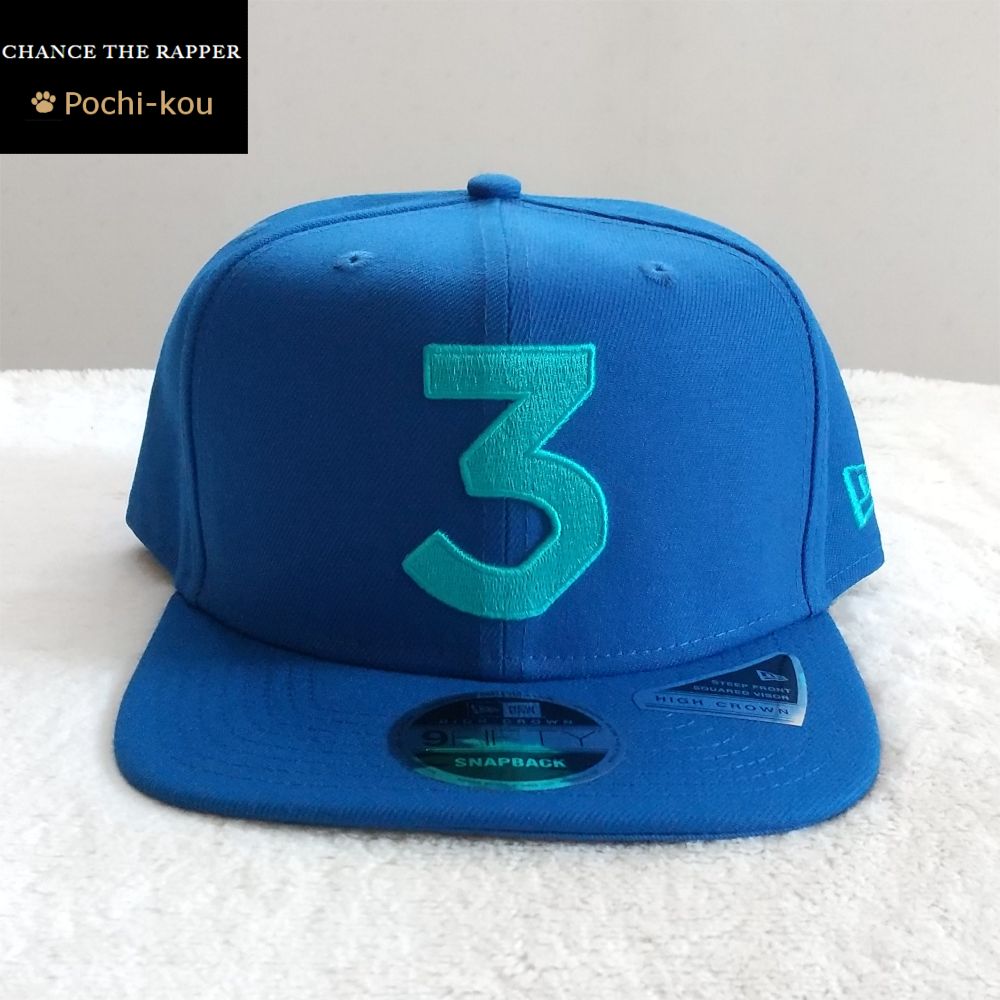 チャンスザラッパー CHANCE 3 NEW ERA 帽子 ブルーアズーレ