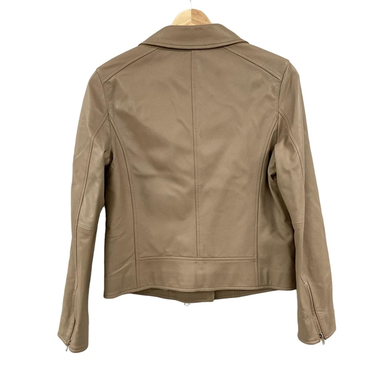 23区 ニジュウサンク ライダースジャケット サイズ36 S レディース - グレーベージュ 長袖 ダブル 春 秋