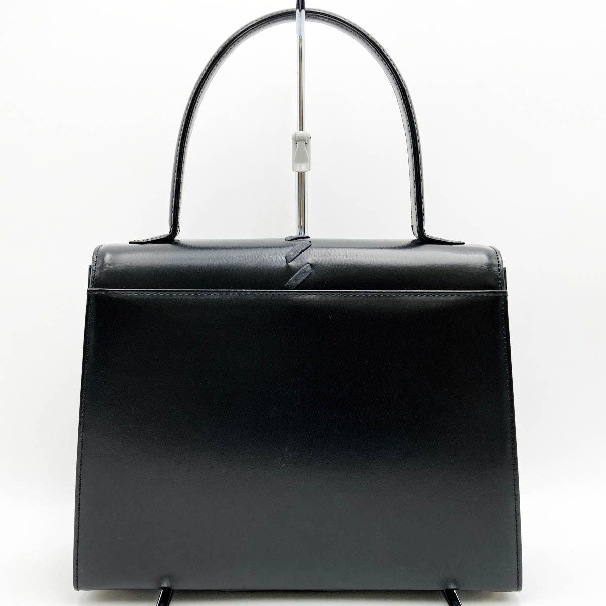 美品 YVES SAINT LAURENT イヴ・サンローラン ハンドバッグ ステッチ 