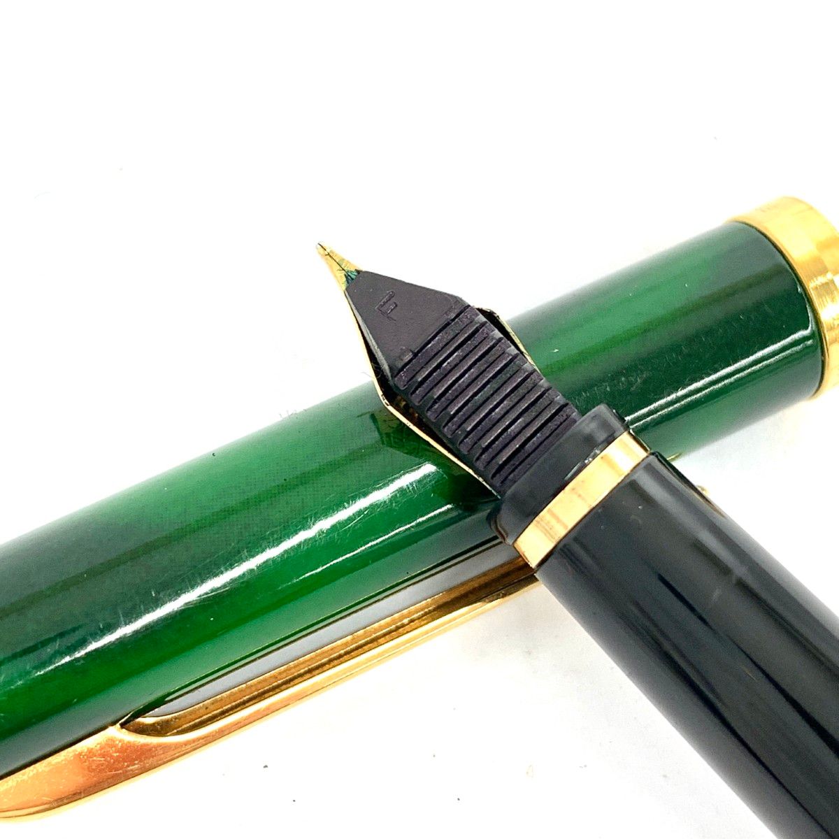 WATERMAN ウォーターマン 18K刻印 万年筆 グリーン ユニセックス 文具