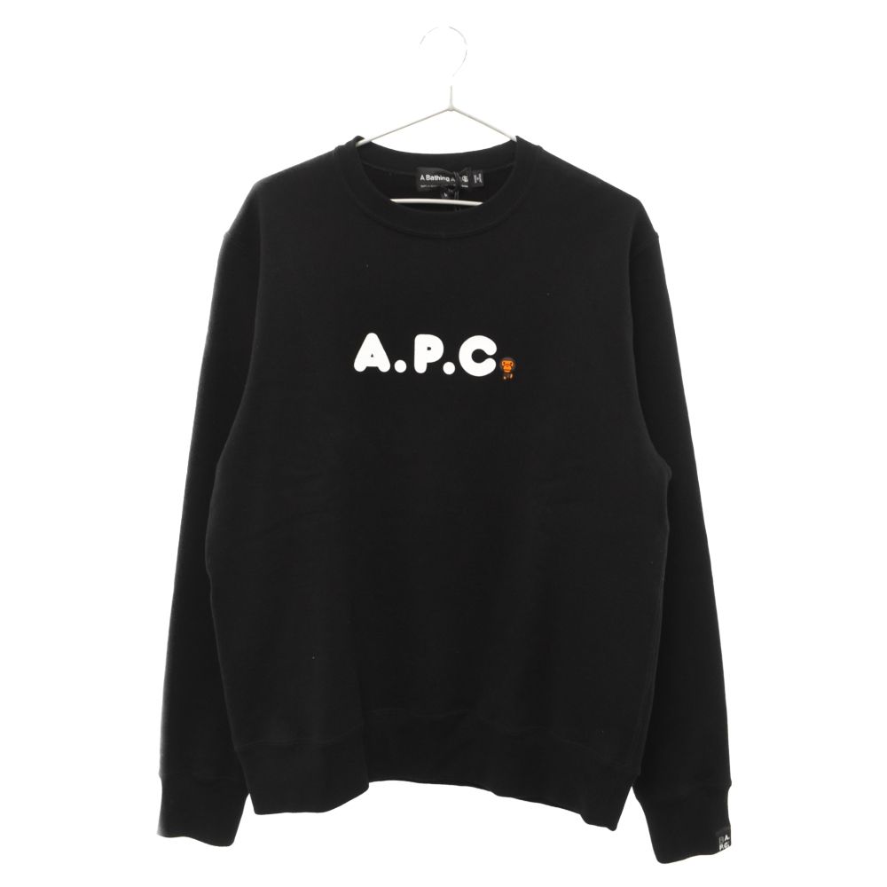 A BATHING APE (アベイシングエイプ) ×A.P.C ロゴプリント クルー