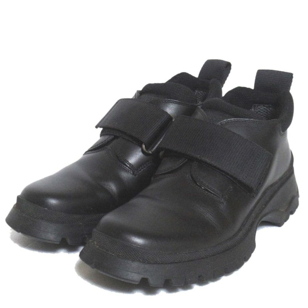 PRADA プラダ ボリュームソール レザー スニーカー サイズ36.5 23.5cm相当 ブラック レディース 古着