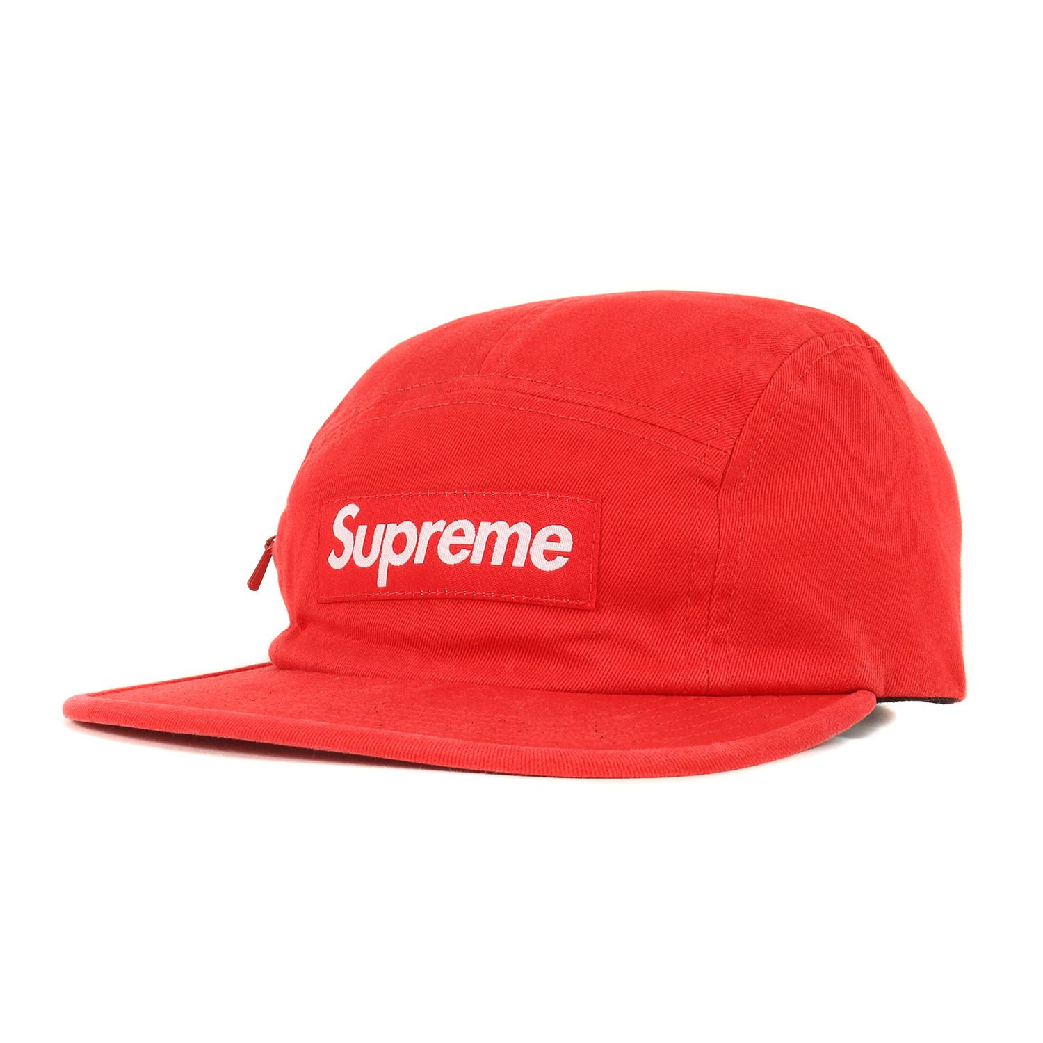 美品 Supreme シュプリーム キャップ ジップポケット付き ボックスロゴ 
