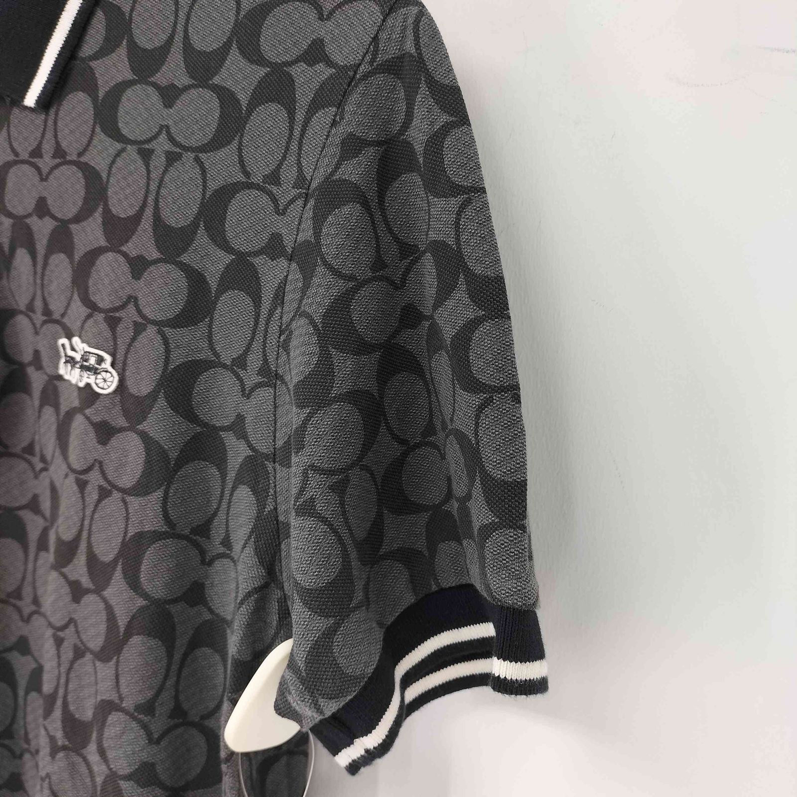 コーチ COACH シグネチャー柄 半袖 ポロシャツ メンズ S - メルカリ