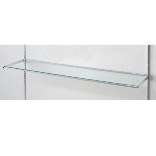 10R ガラス棚セットW120cm インハングタイプ ガラス5mm厚 D30cm  61-36-15-3 