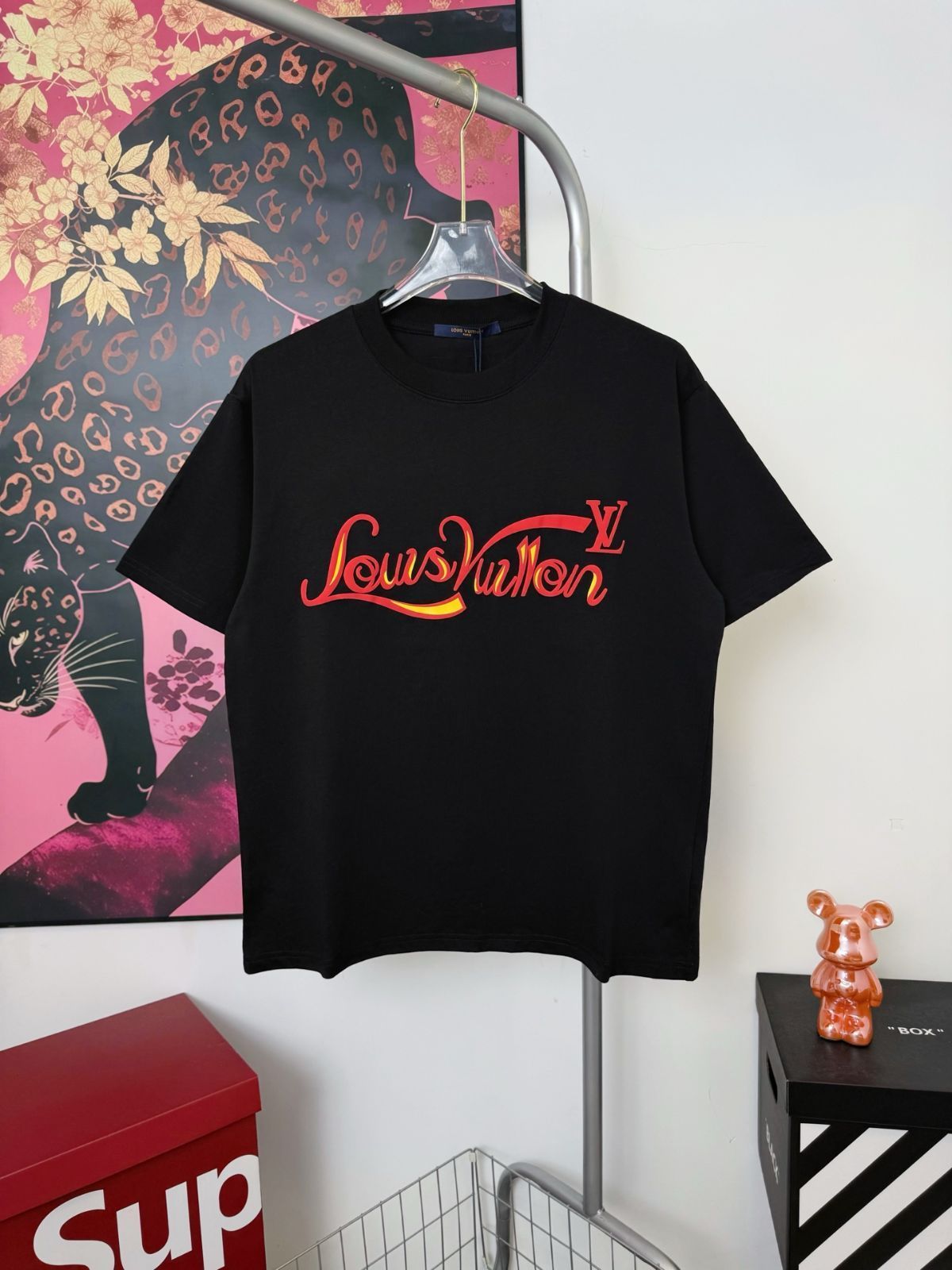 美品♥LOUIS VUITTON プリント Tシャツ カラフル- L* プリントショートスリーブコットンTシャツ ｜ルイ・ヴィトン