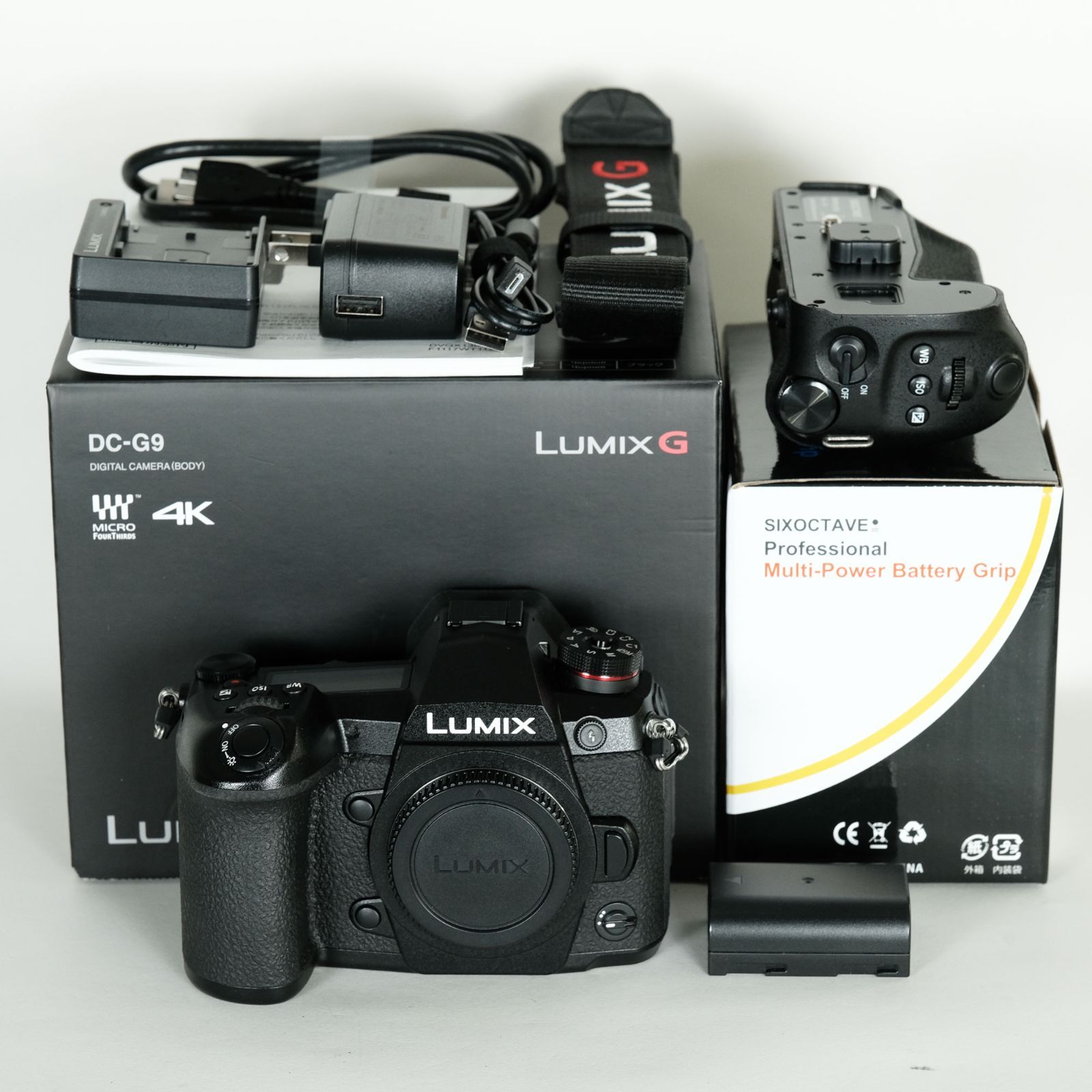 ｜シャッター数9 050回｜バッテリーグリップ付 Panasonic LUMIX DC-G9 PRO | マイクロフォーサーズマウント