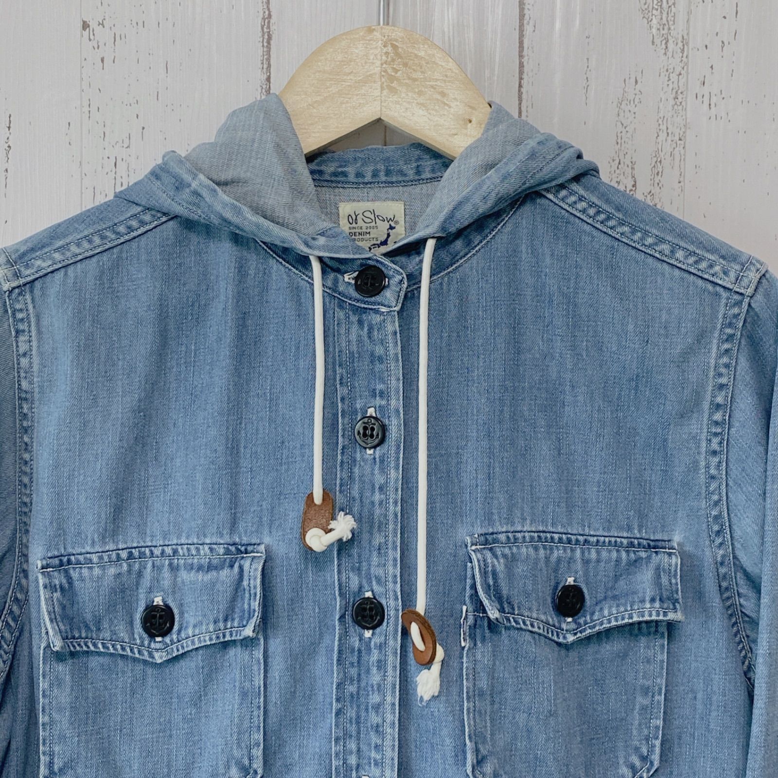 orSlow オアスロウ ボタンダウンデニムシャツ 95.デニムユーズド