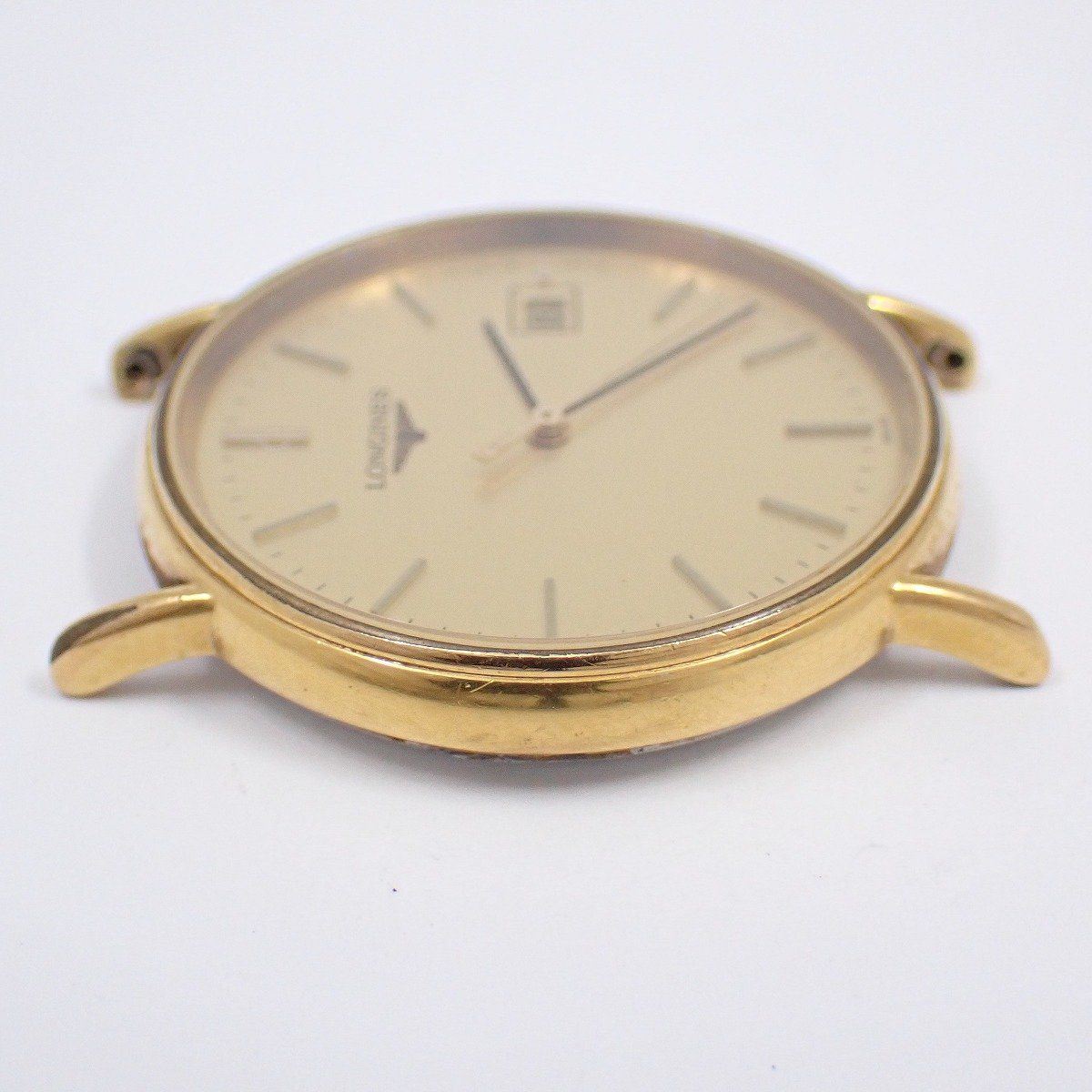 ロンジン　腕時計　メンズ　金　ビンテージ　クオーツ　３３ｍｍ　ラウンド 楽天市場】【ウォッチ】LONGINES ロンジン ゴールド文字盤 GP 革