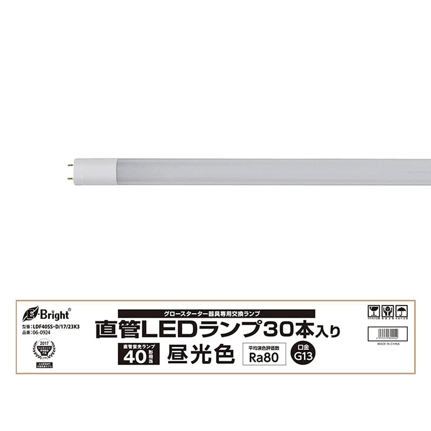 5営業日で発送 OHM オーム電機 配線工事 直管形LEDランプ 40形 2300lm G13 昼光色 30本箱入 LDF40SS D 17 23K3